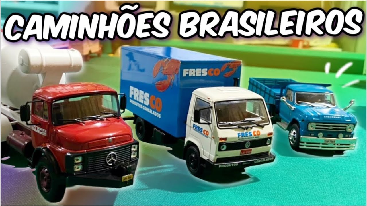 COLEÇÃO COM VÁRIAS MINIATURAS DE CAMINHÕES BRASILEIROS 😍