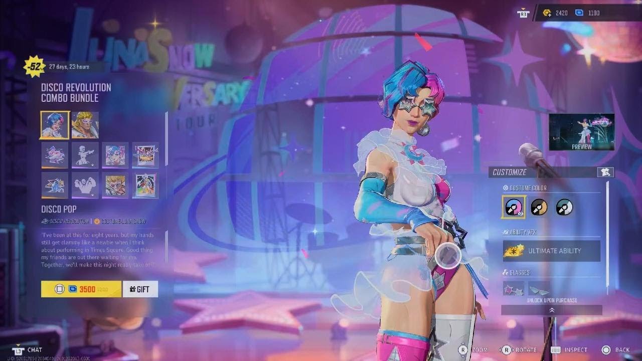 Marvel Rivals Item shop update Disco Revolution Combo bundle Showcase