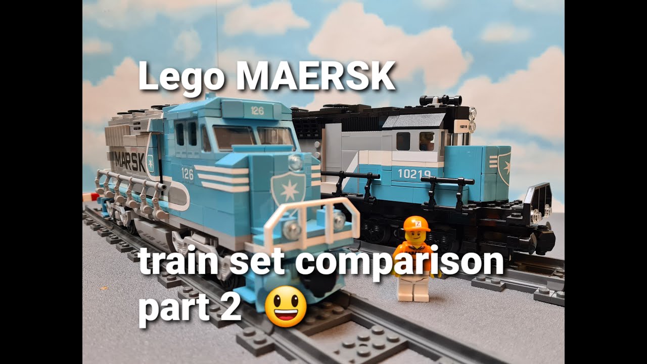 Lego MAERSK part2  trainsets comparison