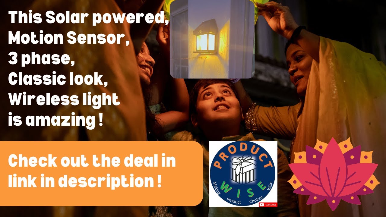 Amazing Solar Based Motion Sensor Wireless Porch Light Fixture with 3 Modes - Reviewed 