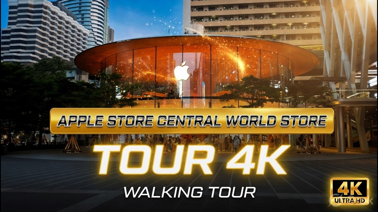 APPLE STORE CENTRAL WORLD, BANGKOK 4K TOUR #bangkok   #apple #applestore #thailand #shoppingvlog #yt