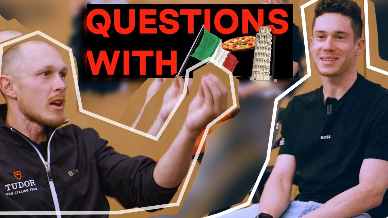 ⚡ Quick fire questions with Tudor Pro Cycling's Italians: Matteo Trentin and Alberto Dainese