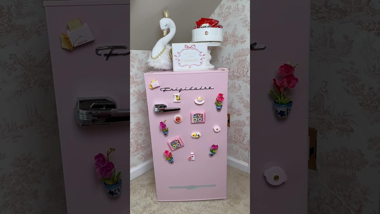 Restocking My Daughter&rsquo;s Mini Fridge #asmr #restock #minifridgerestock #fridgeorganization #viral