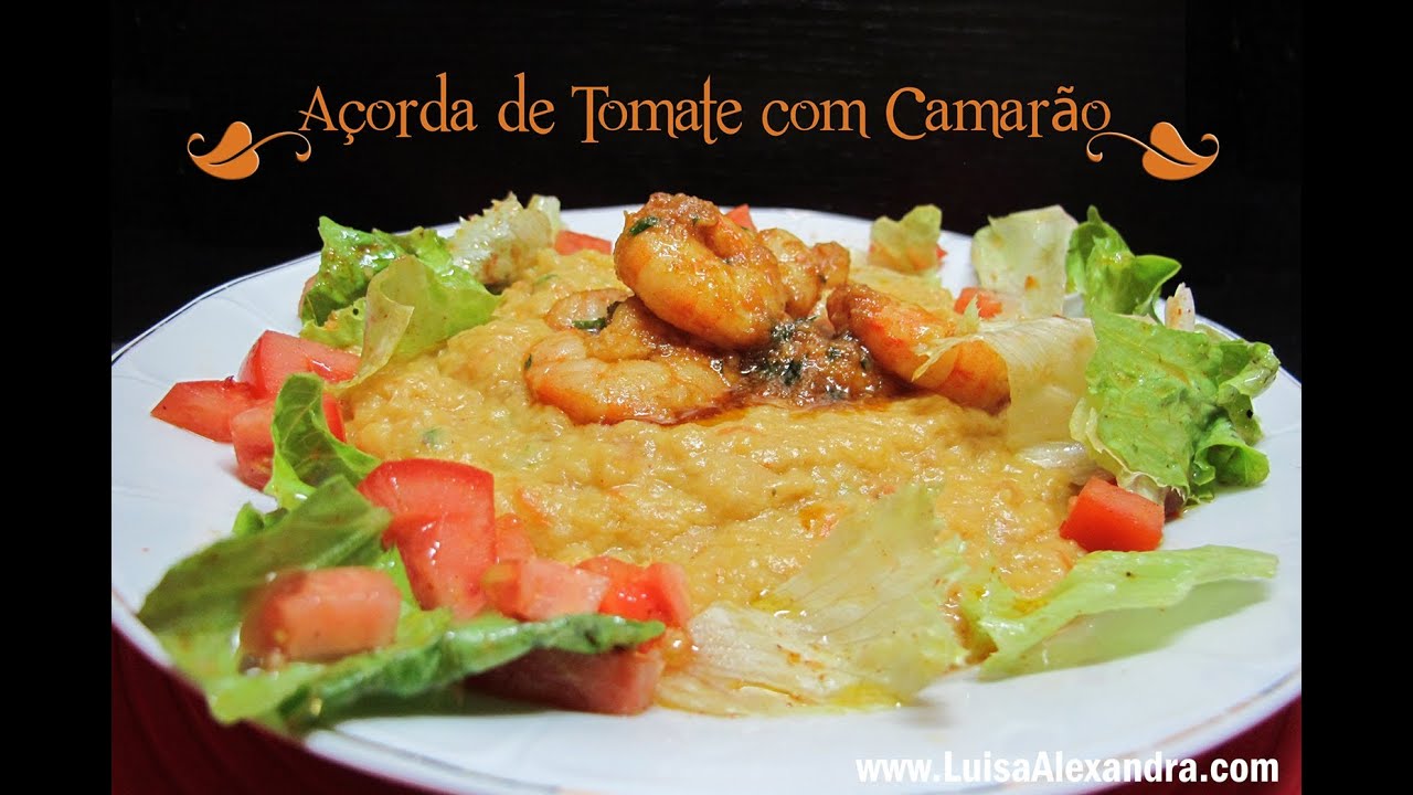 Açorda de Tomate com Camarão • www.luisaalexandra.com