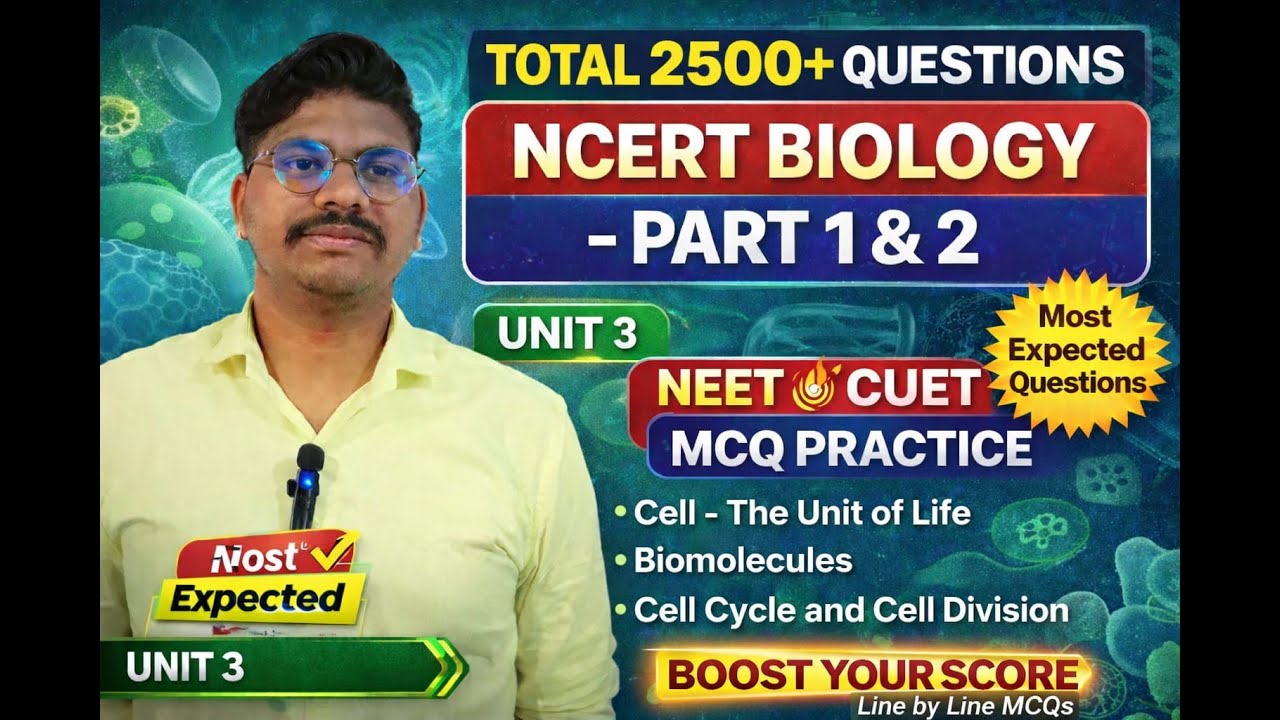COMPLETE NCERT UNIT 3 MCQ NEET CUET