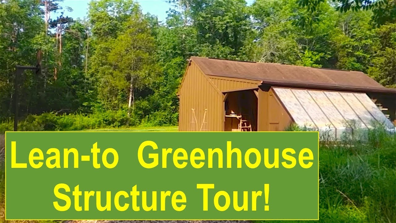 Early-Summer Organic Garden Tour 2015: Lean-to Greenhouse Structure Tour