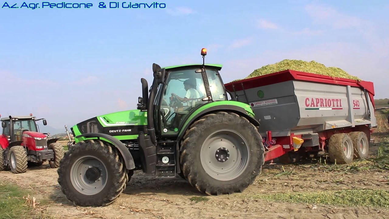 Insilato Mais 2015  per Soc. Agr. Allevamento Martin [5xDeutz Fahr 2xCamion]