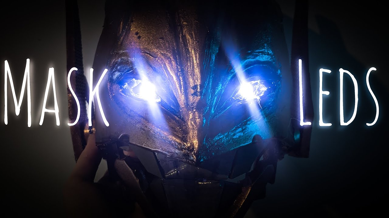 Adding LEDs to a cosplay mask!