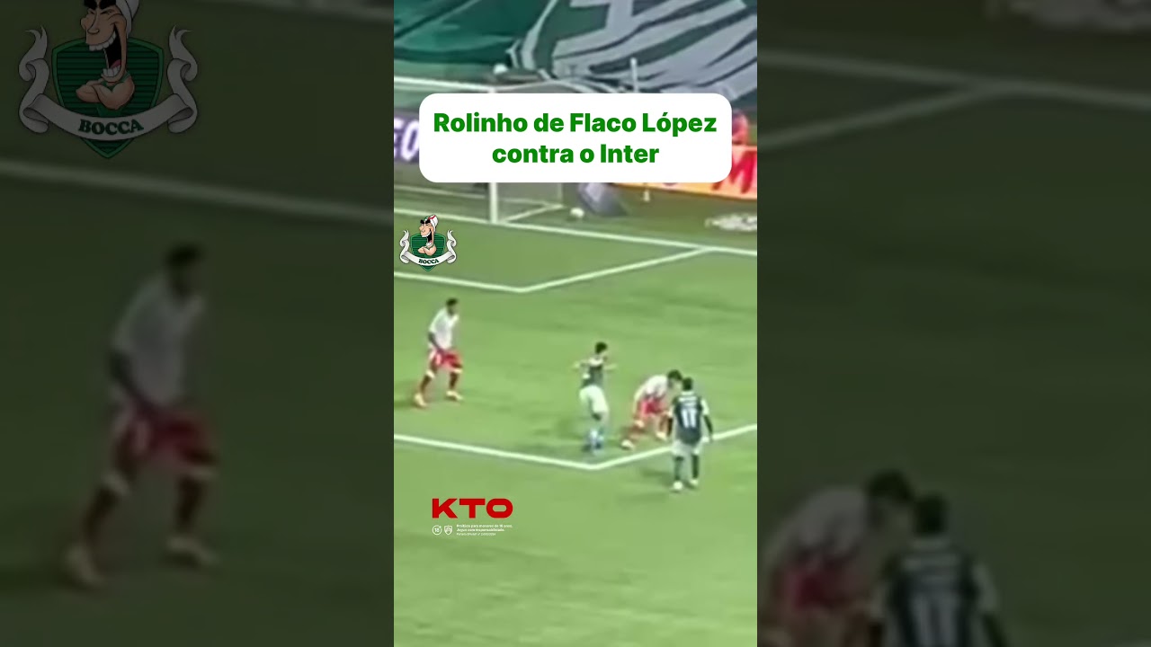 Olha esse ROLINHO do Flaco L&oacute;pez contra o Inter 😱😱😱