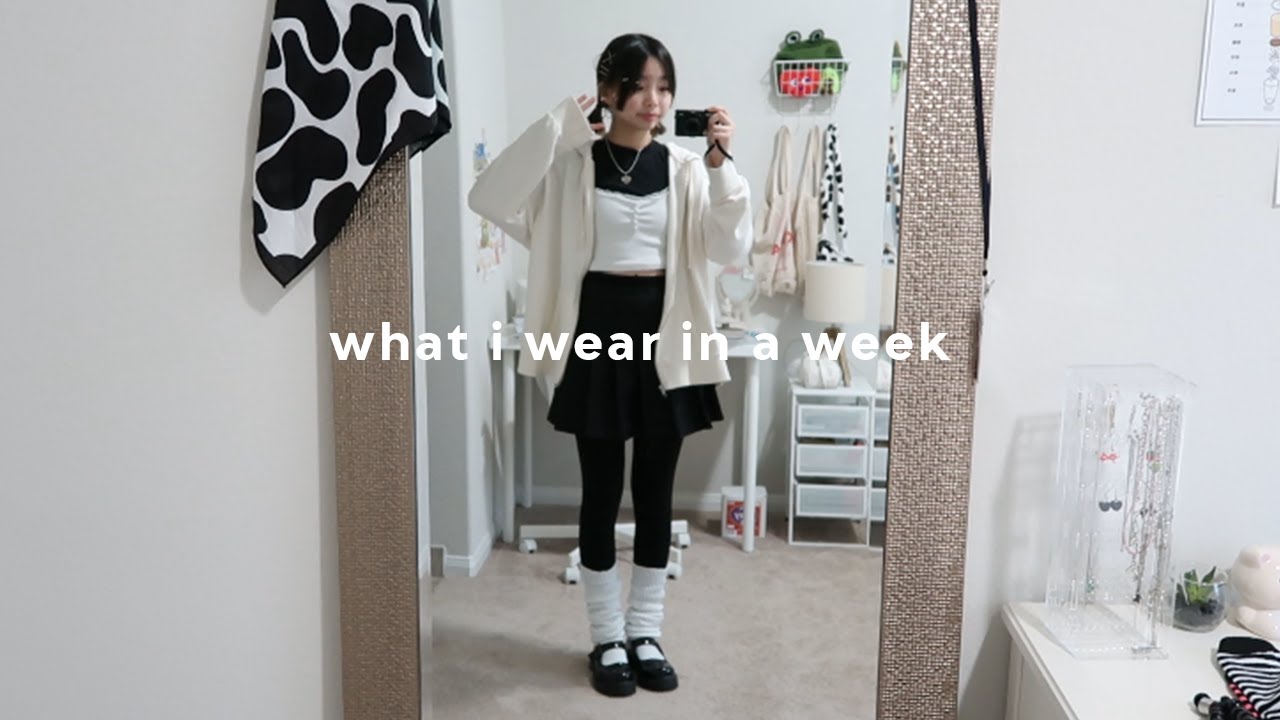〜#★:  a week of outfits ; high school student edition ! ♡