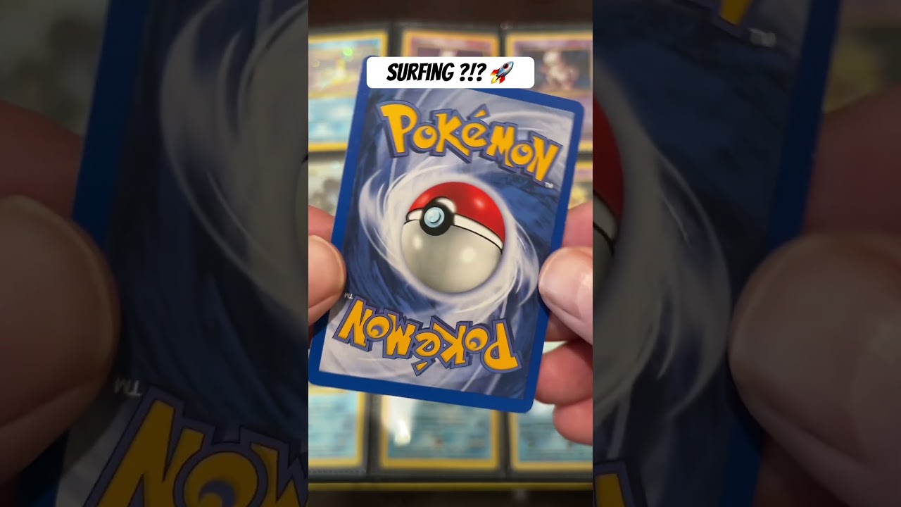 Surfing Pikachu? #pokemoncards #pokemonchannel #pok&eacute;mon