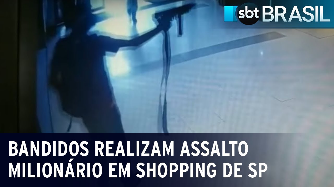Bandidos realizam assalto milionário em shopping de São Paulo | SBT Brasil (20/01/23)