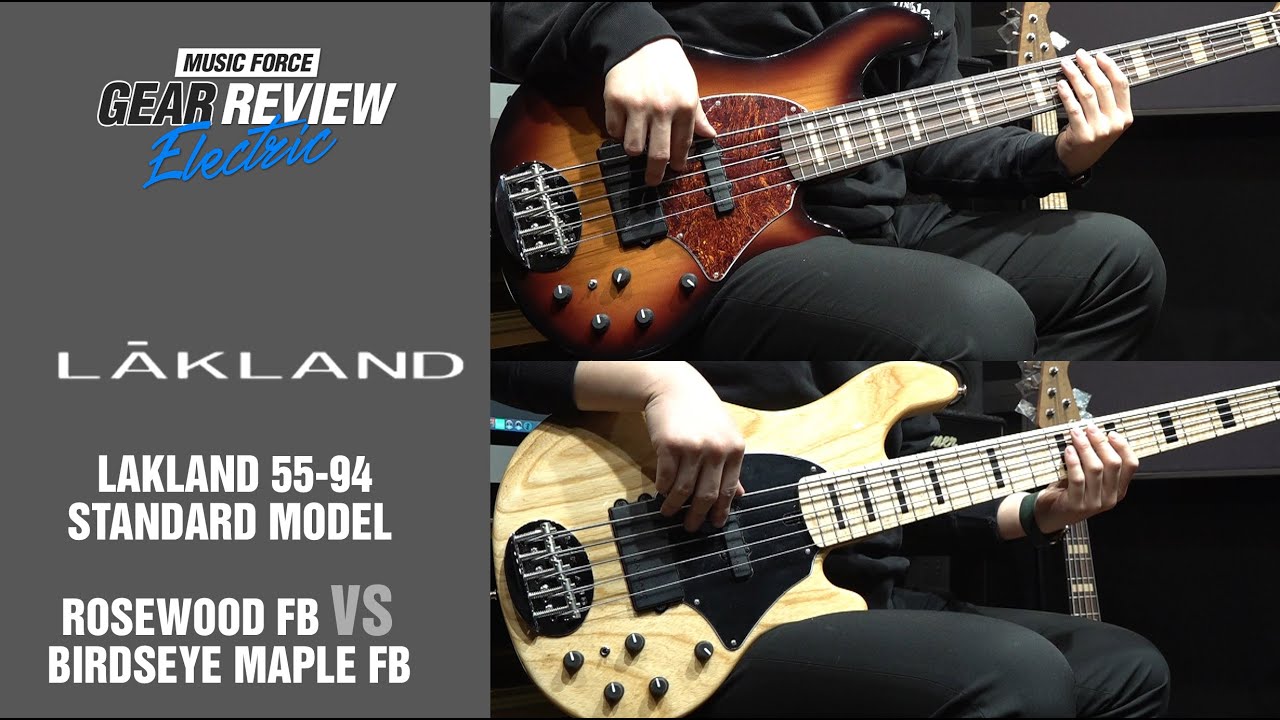 Lakland US Custom 55-94 Standard Rosewood FB VS Birdseye Maple FB Review (No Talking)