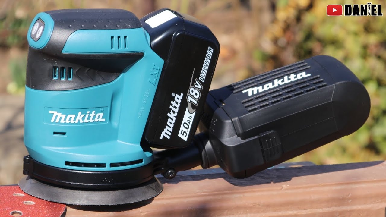 Slefuitor orbital cu acumulator Makita DBO180, prezentare si demo in lucru!