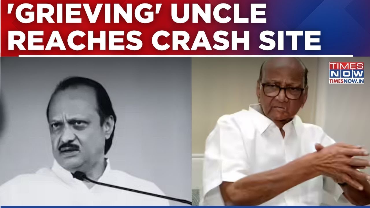 Maharashtra Dy CM Plane Crash: NCP-SCP Chief & Ajit Pawar's Uncle, Sharad Pawar Reaches Baramati
