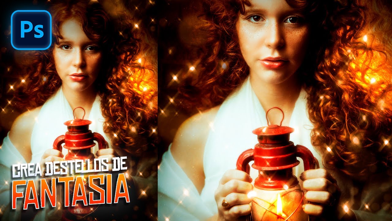 Crea Destellos de Fantasía ¡Con 1 Clic! - Acción Gratis de Photoshop