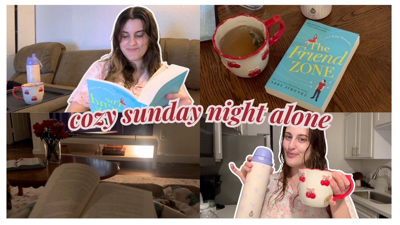 I Spent Sunday Night Alone & It Was Exactly What I Needed 🕯️📖 | Cozy Vlog