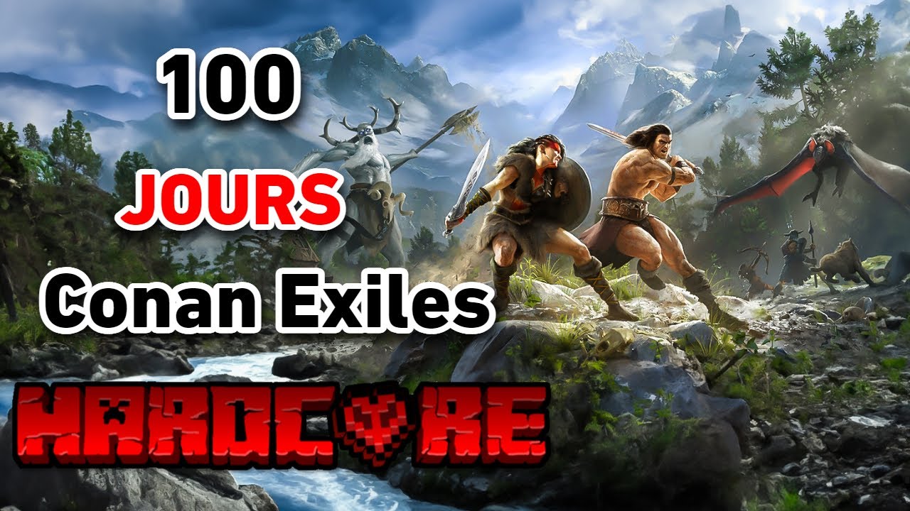 J'ai survécu 100 Jours en Hardcore sur Conan Exiles ( Moddé )