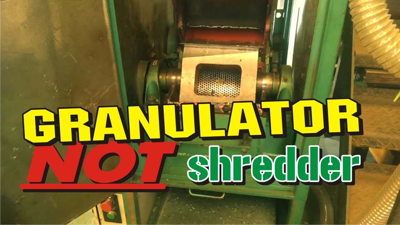 A look inside a plastics granulator