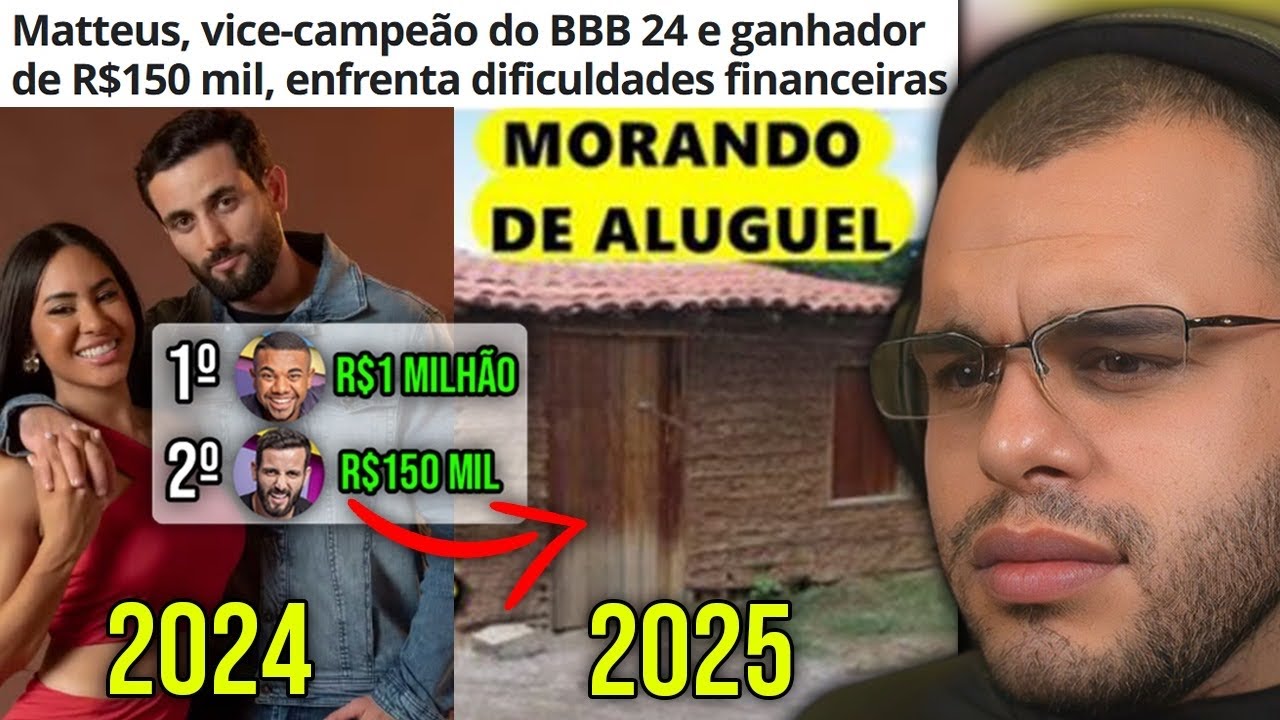 EX-BBB MATHEUS ALEGRETE EST&Aacute; FALIDO E PEDINDO AJUDA PRA COMPRAR FOG&Atilde;O E O B&Aacute;SICO