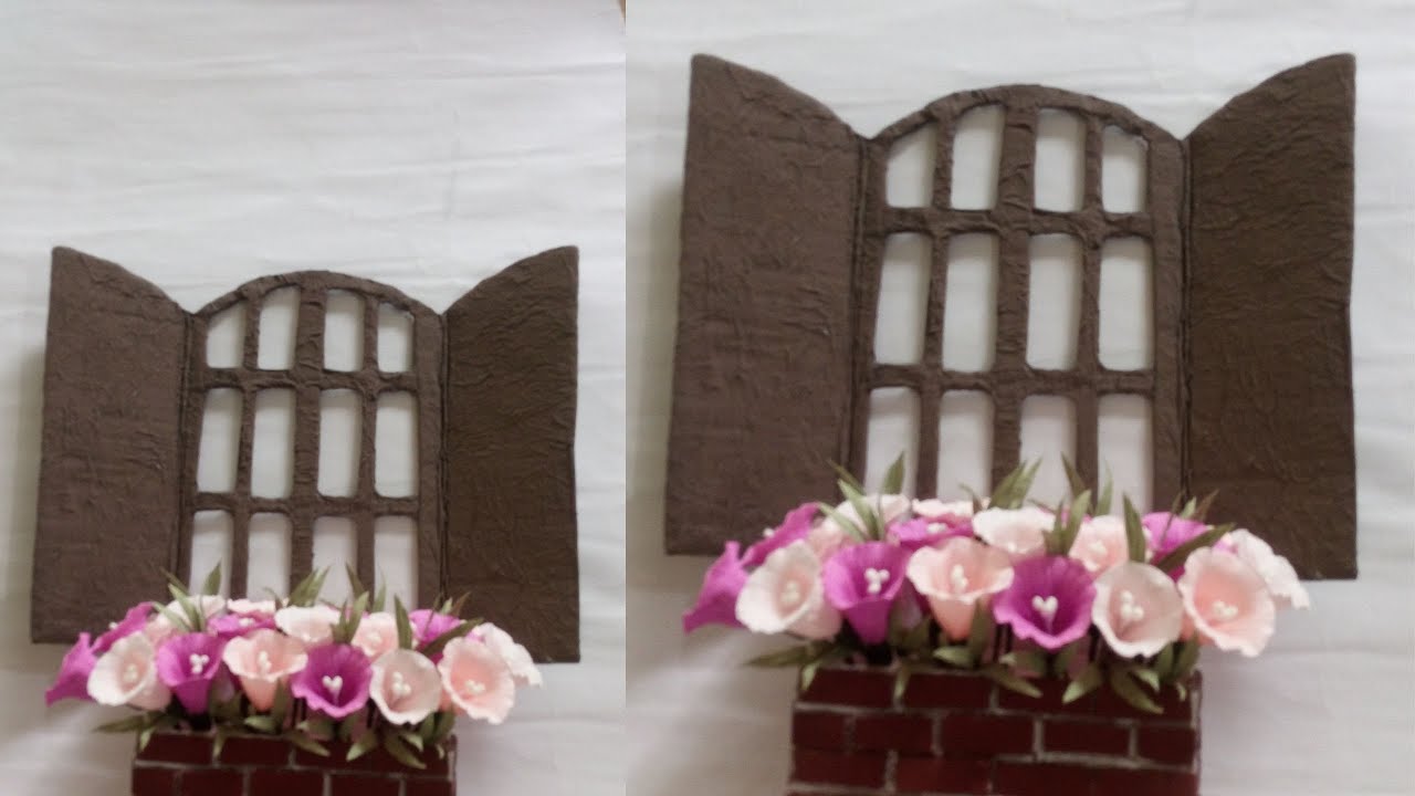 DIY / Janela com Floreira de Papelão / Artesanato em Papel