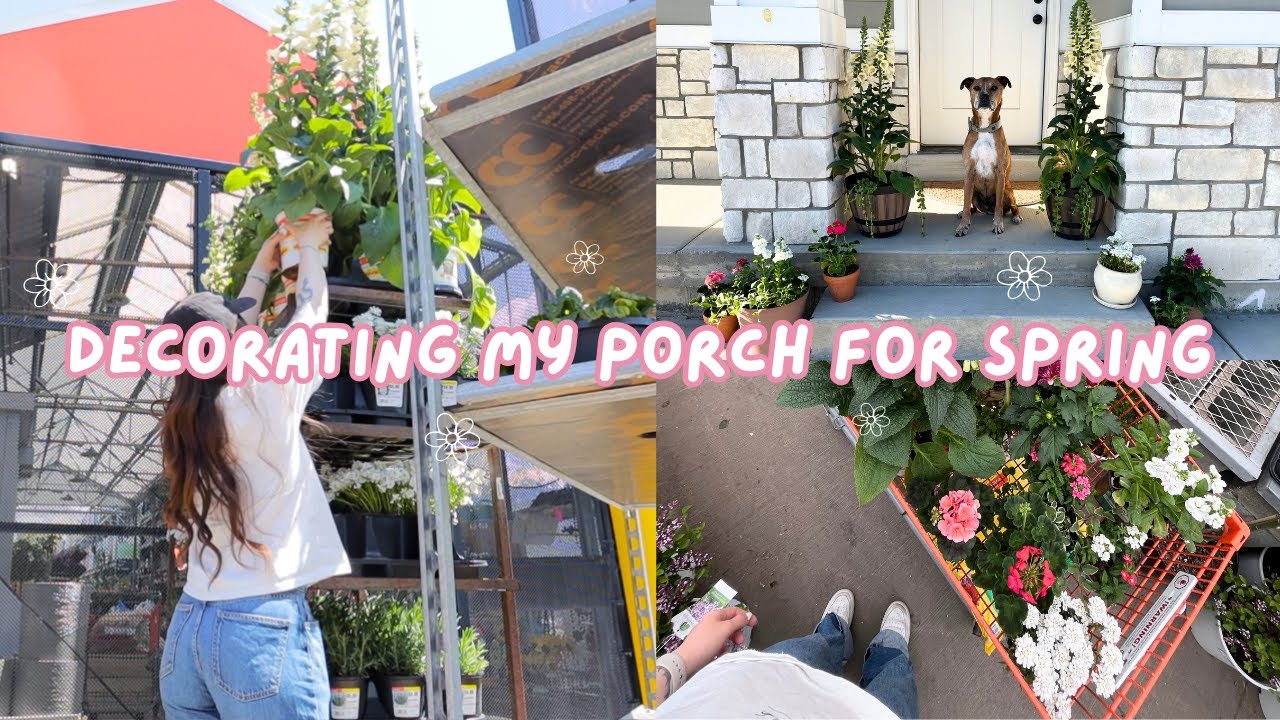 decorating my porch for spring :)