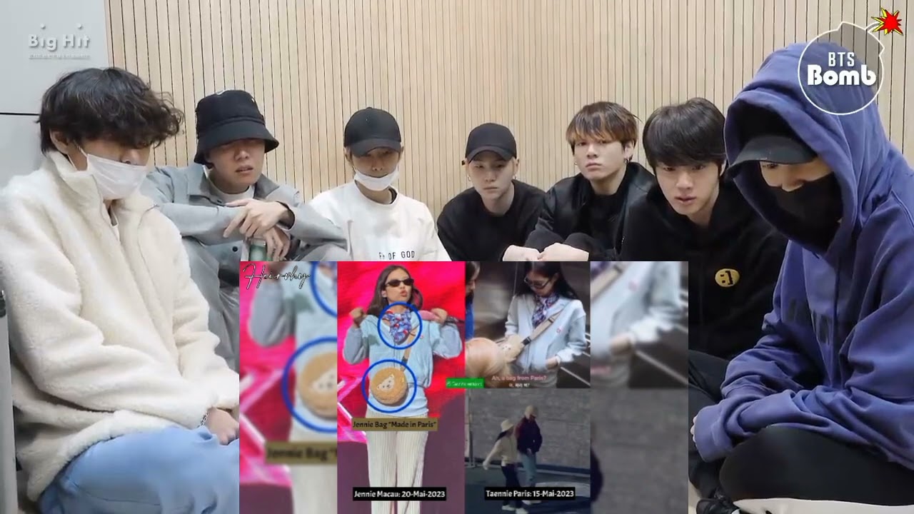 bts reaction to Jennie Confirms taennie Paris Dinner Date w/V is Real