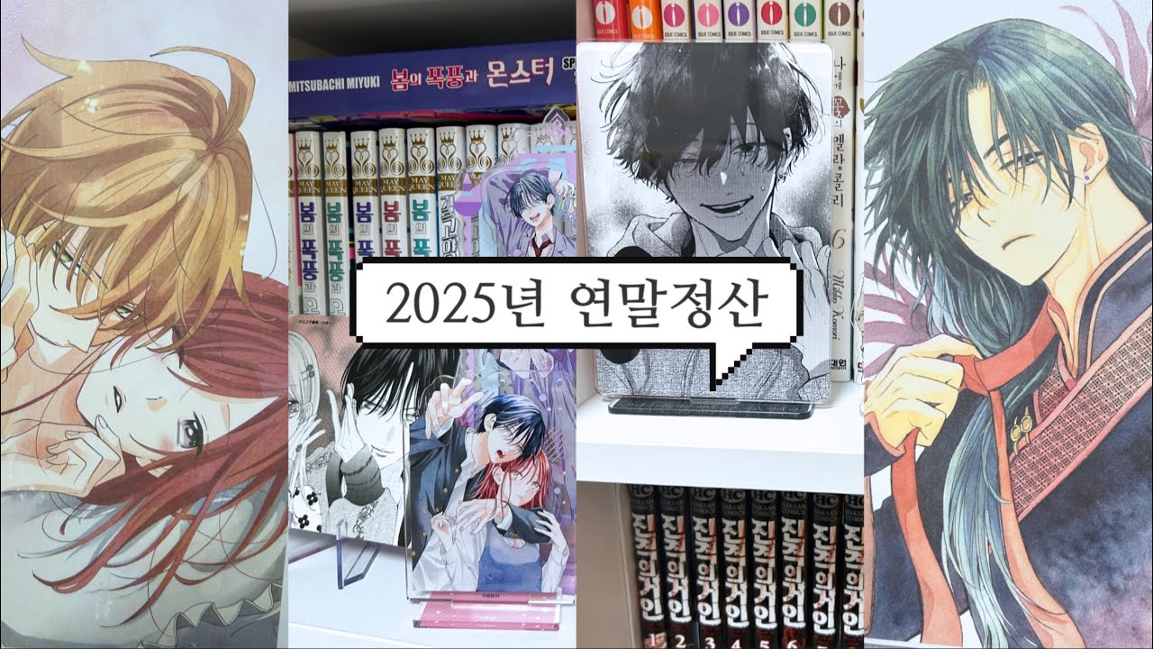 [35] 2025년 오타쿠 연말정산🥵 1년 동안 만화책 1,200권 모은 사람 | 바인더 8개 모은 사람 | 순정만화 | 바인더 추천 | 특전들과 굿즈까지 [오타쿠 브이로그]