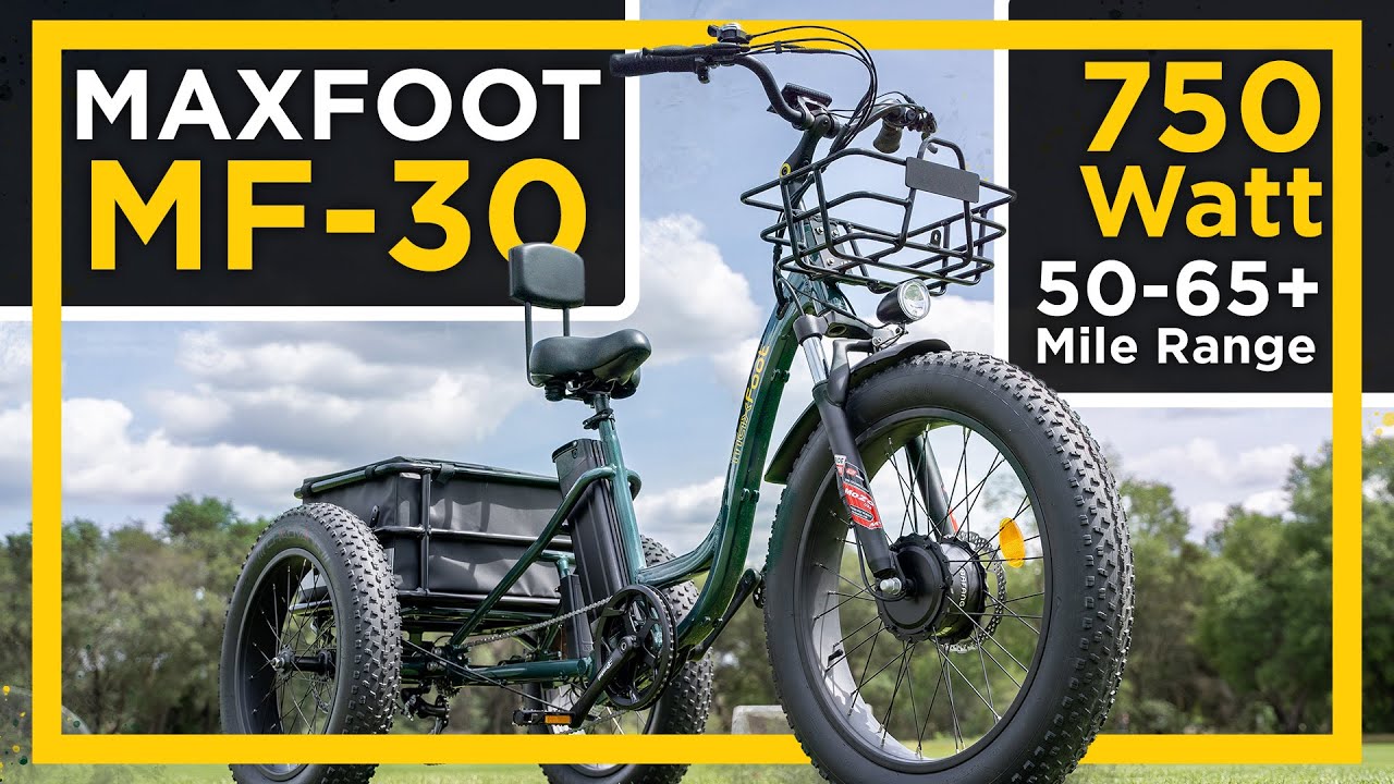 Обзор Maxfoot MF-30: трёхколёсный велосипед мечты за 2599 долларов — этот электрический трёхколёс...