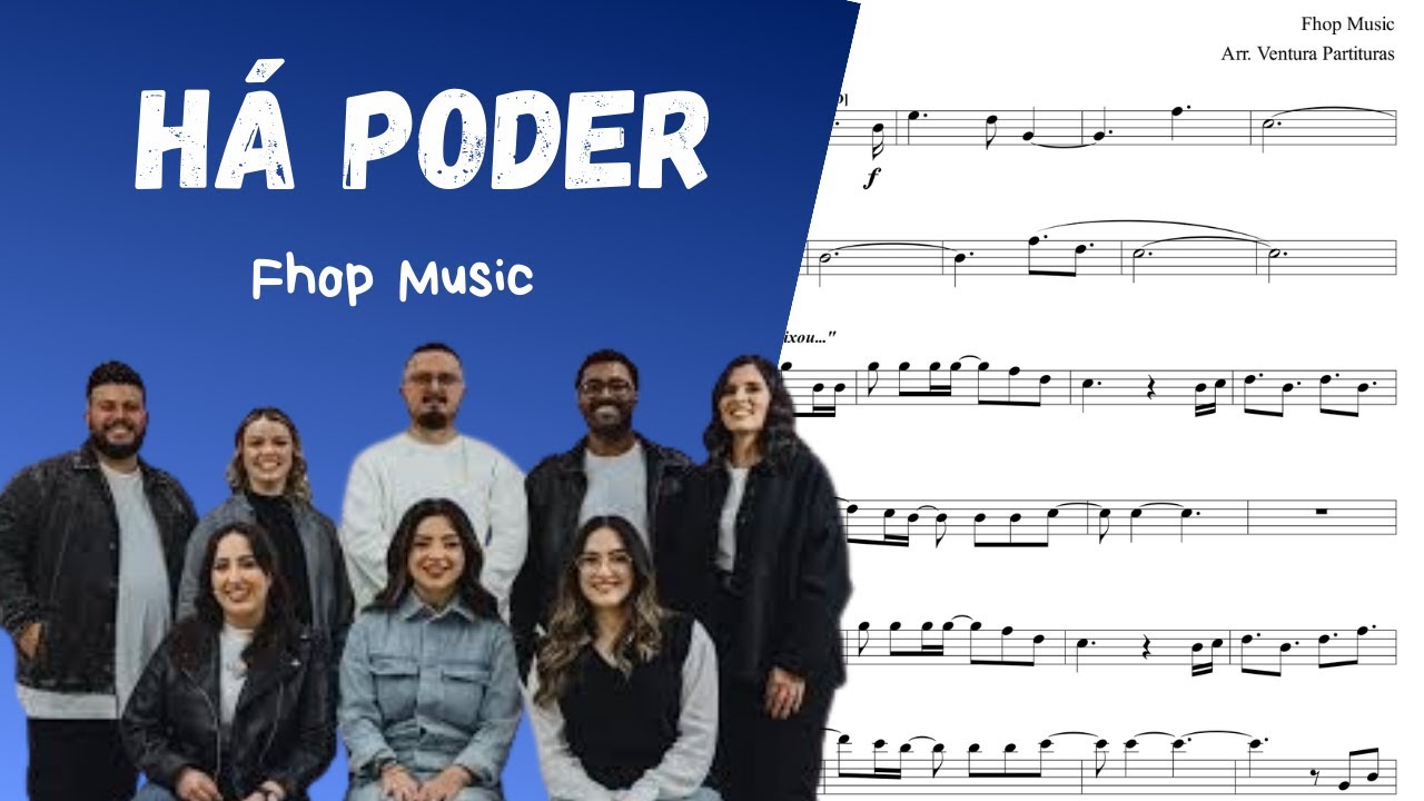 🎼 Há Poder (Fhop Music) | Partitura Completa PDF (Violino/Flauta, Sax Alto, Trompete, Clarinete)