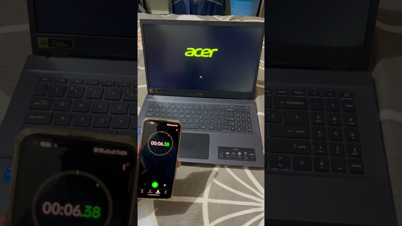 Acer Aspire 7 (i5 12th Gen 12450H) boot time (under 13sec)🔥#acer #aceraspire7 #intel #nvidia #game