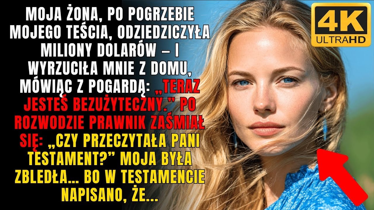 Moja żona odziedziczyła miliony i mnie wyrzuciła — ale 24 godziny później błagała mnie o pomoc