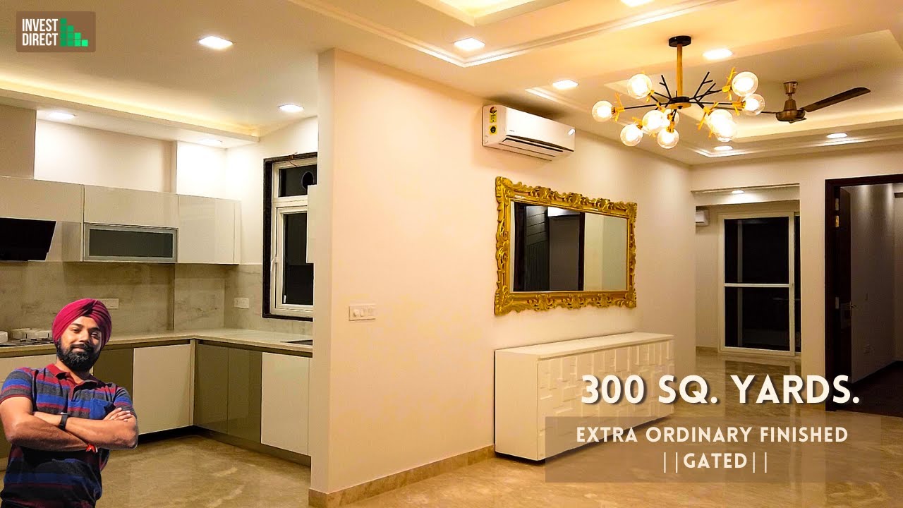 300 SQ.YARDS FINEST BUILDER FLOOR IN GURGAON || SPACIOUS 3 BHK ||  SUSHANT  LOK 3 || PROPER GATED