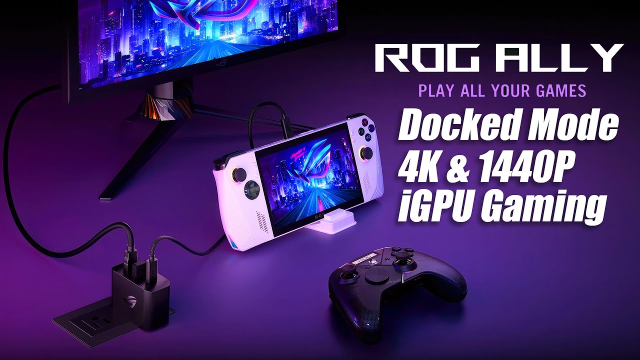 The ASUS ROG Ally Can Play Games At 4K & 1440P In Docked Mode! RDNA3 iGPU POWER