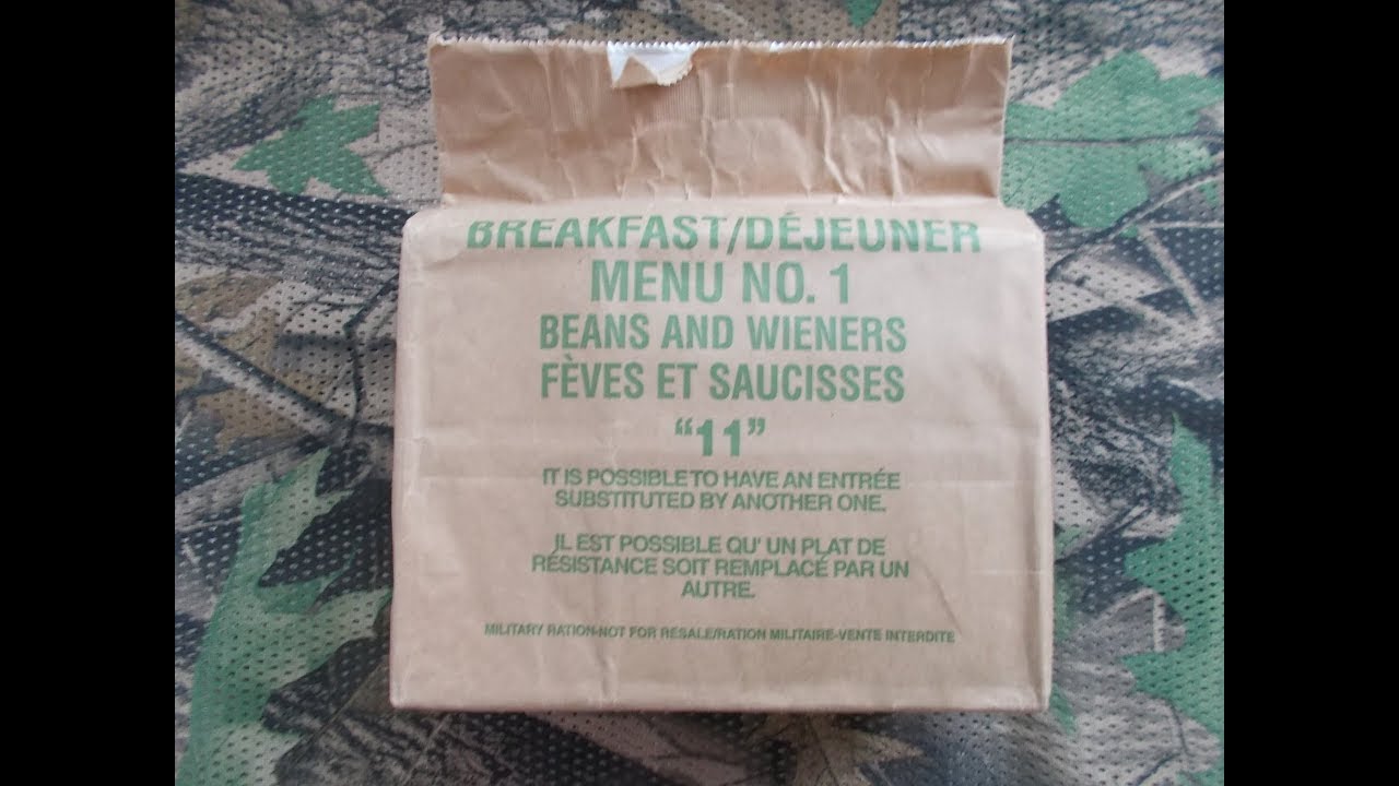 KANADYJSKA racja żywnościowa IMP Menu 1 Breakfast - część 2/2