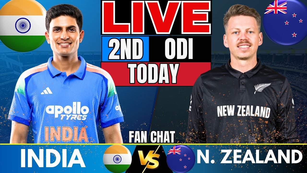 🔴LIVE : INDIA vs New Zealand 2nd ODI | IND vs NZ Live Cricket Match Today | Live Score & Commentary