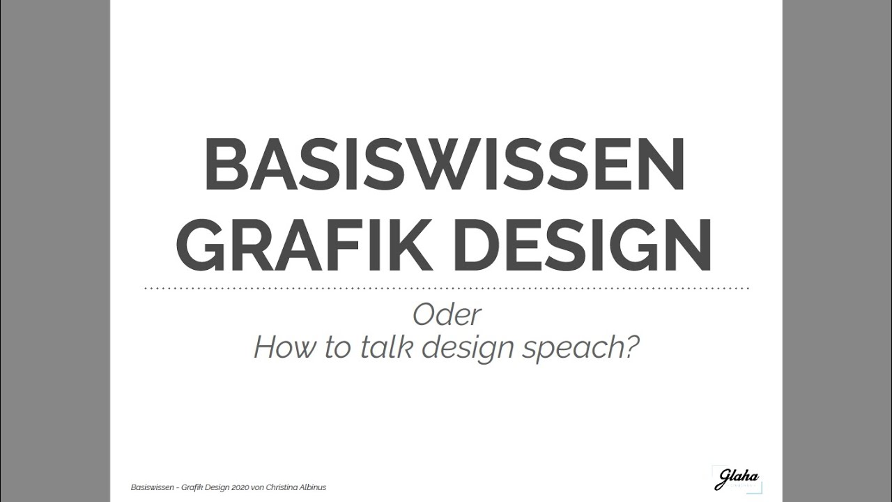 Webinar: Basiswissen Grafik Design