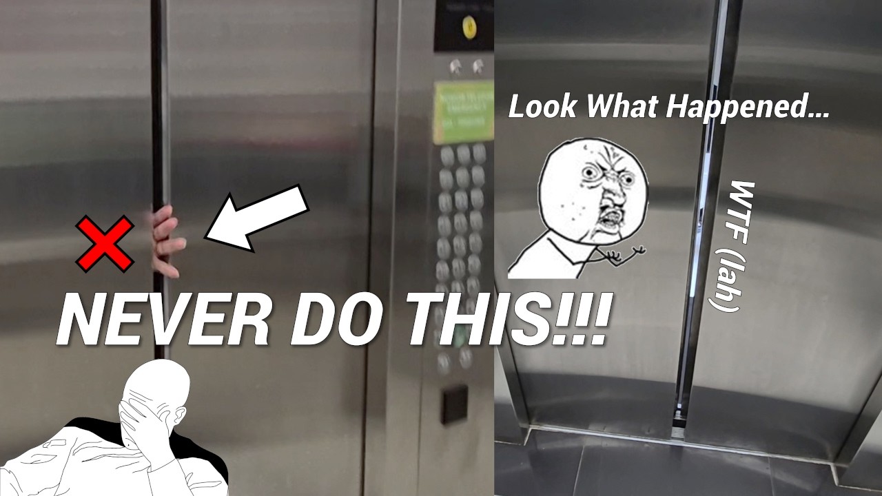 NEVER Reopen Elevator Door with Your Hand!! (What Happened Next...)