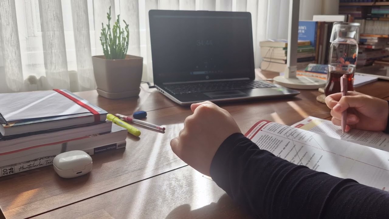 Study With Me for 2.5 Hours | 40/10/40 | Pomodoro Technique | Birlikte Çalışalım 💛