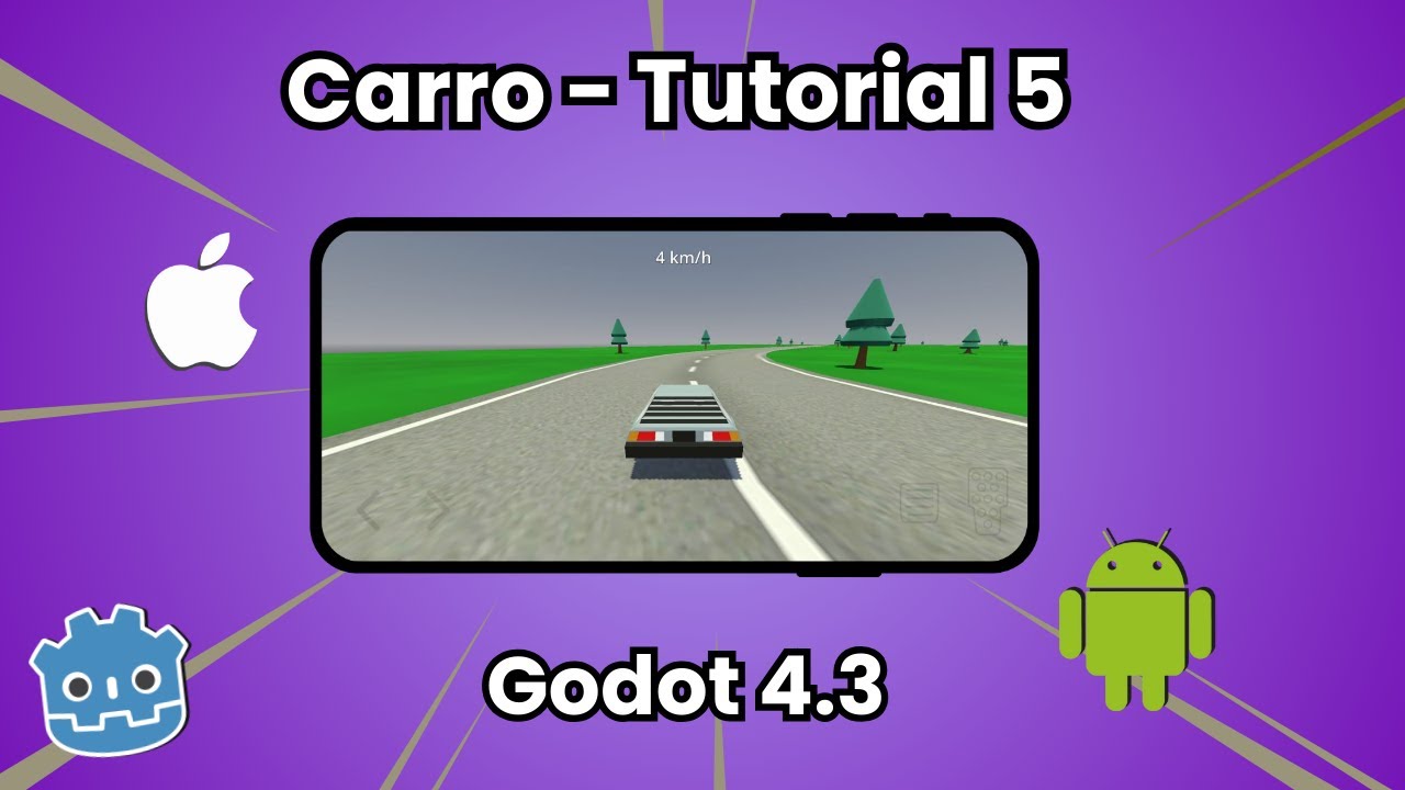 Carro 3D - Godot - Tutorial 5 - controle mobile