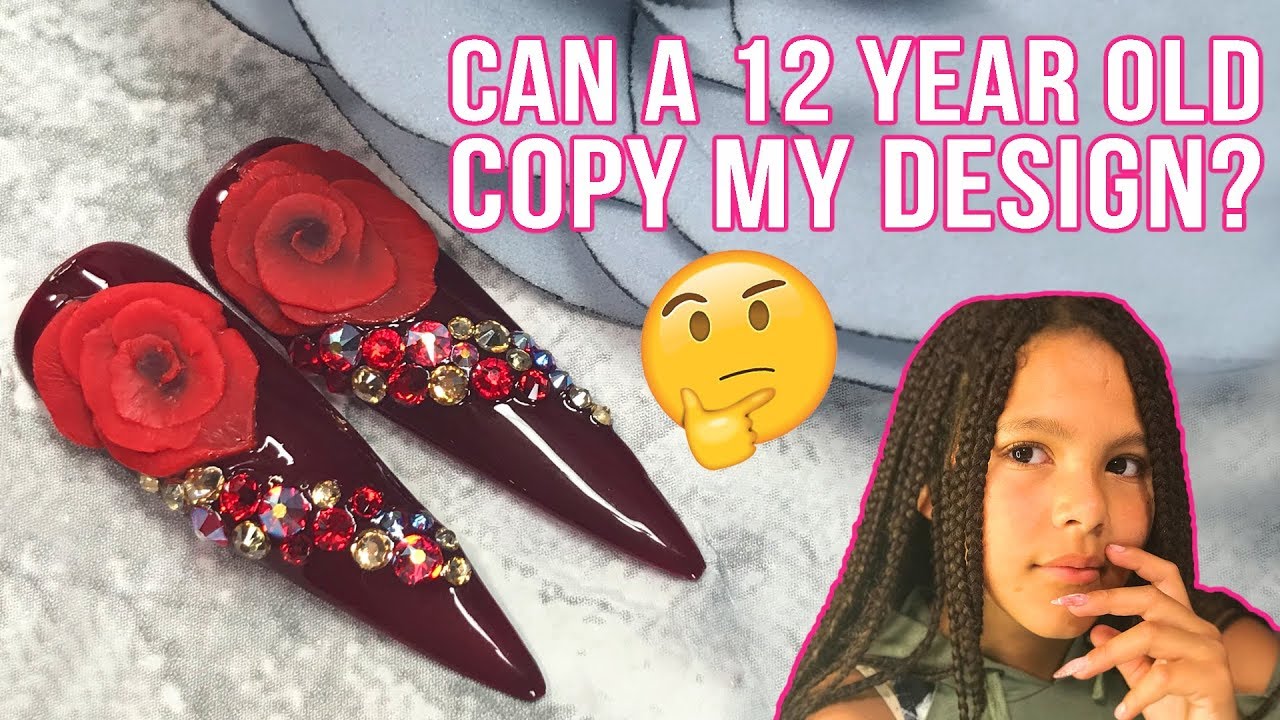 CAN A 12 YEAR OLD COPY MY NAIL DESIGN