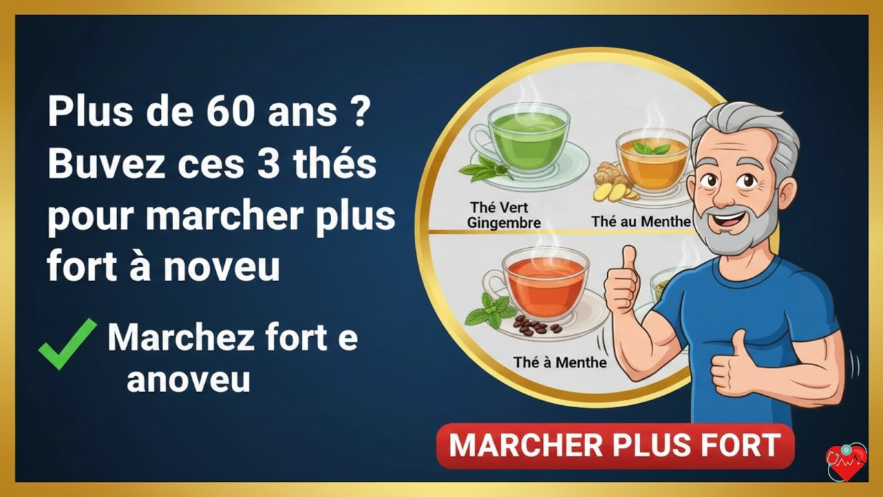 Après 60 ans ? Buvez ces 3 thés pour reconstruire vos muscles et marcher fort | Shi Heng Yi