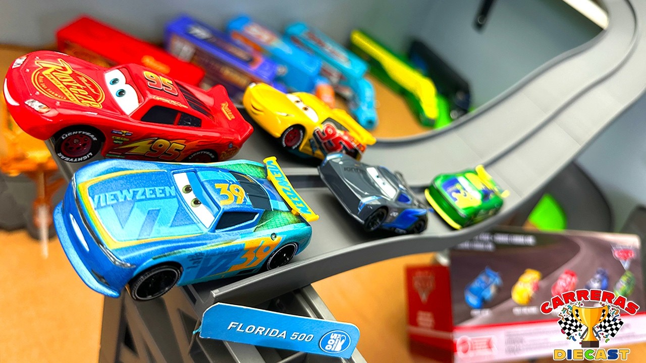 DISNEY PIXAR CARS FLORIDA 500 DIECAST KEJUARAAN — Balap Eliminasi Super Speed Mountain