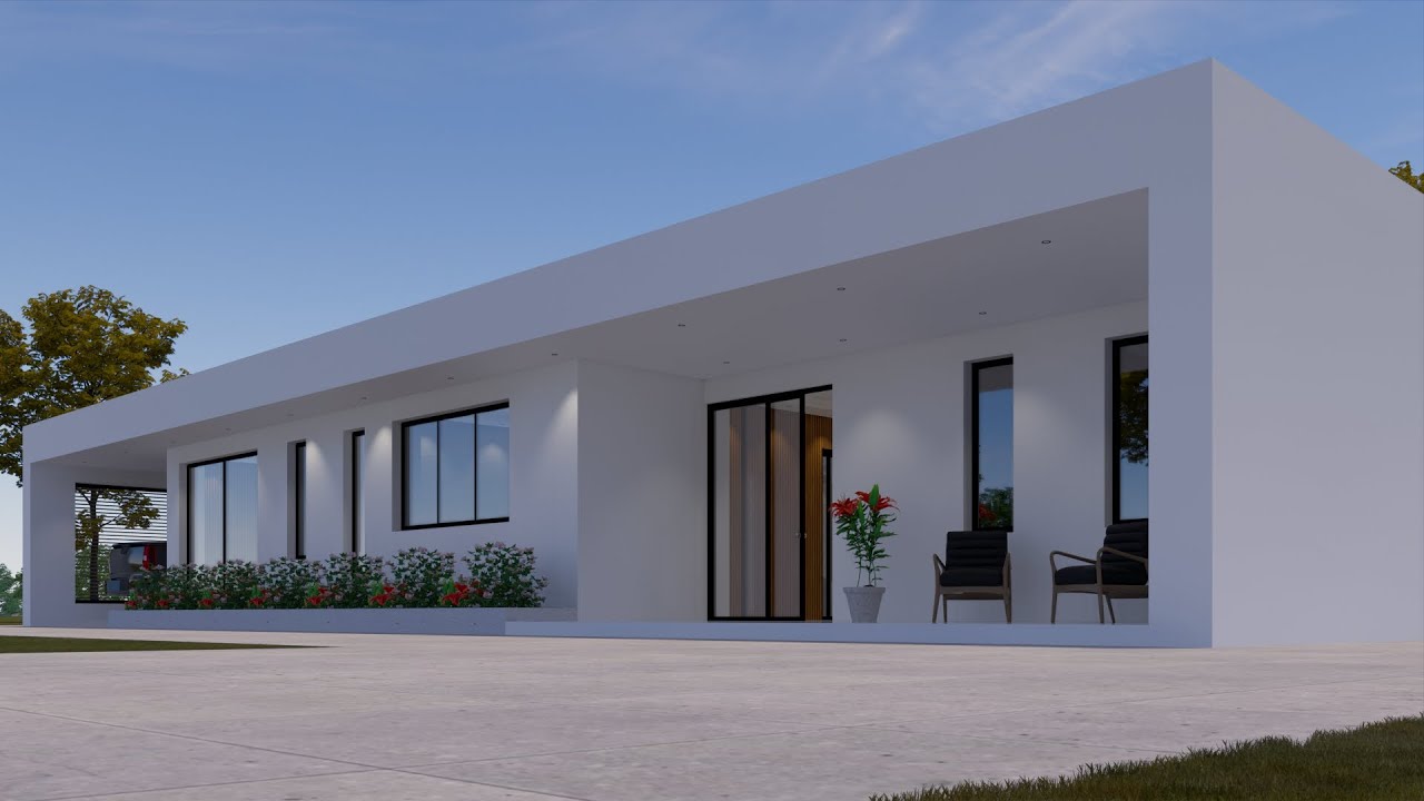 Luxury and Modern 4 Bedroom House Design | 24m x 12m