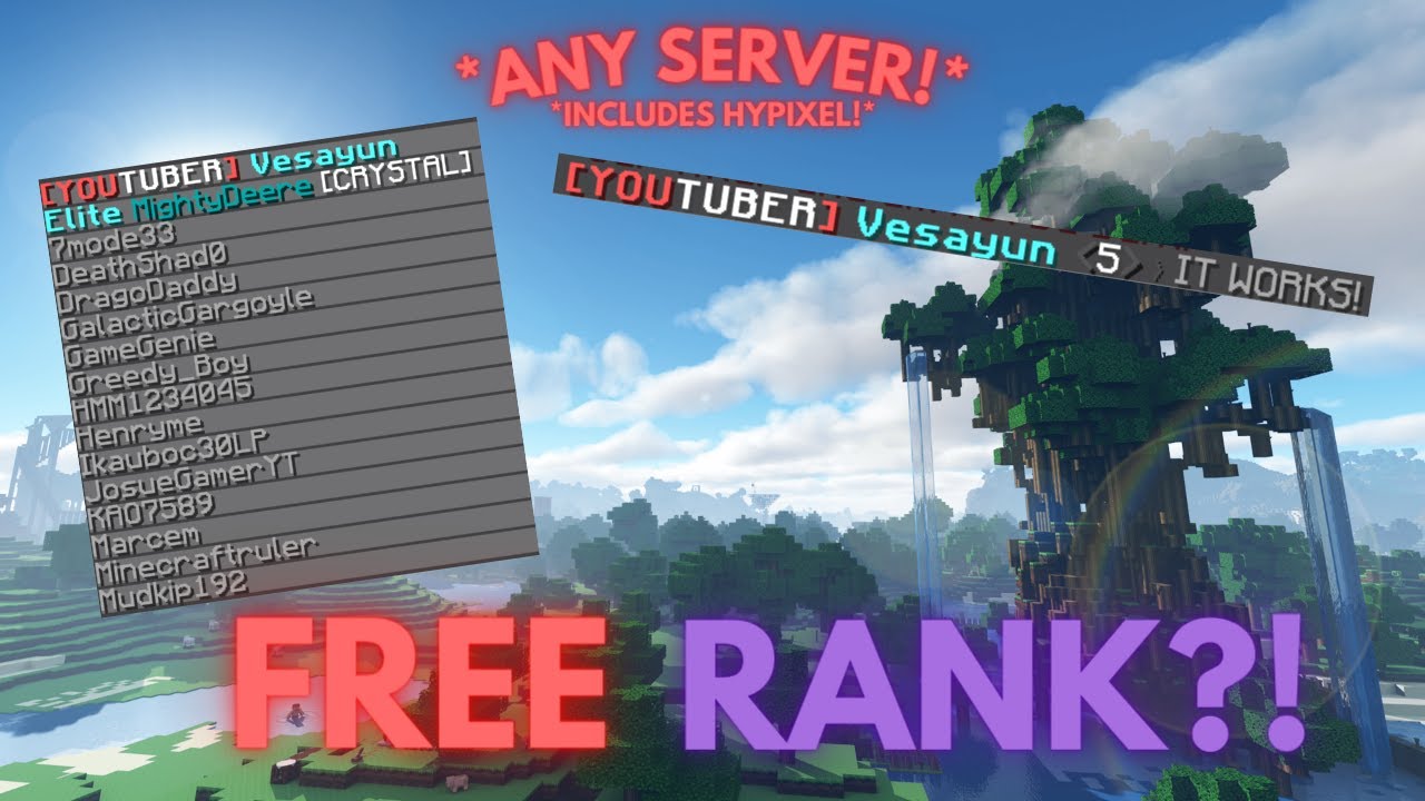 How to get a FREE RANK on ANY SERVER! | 2023