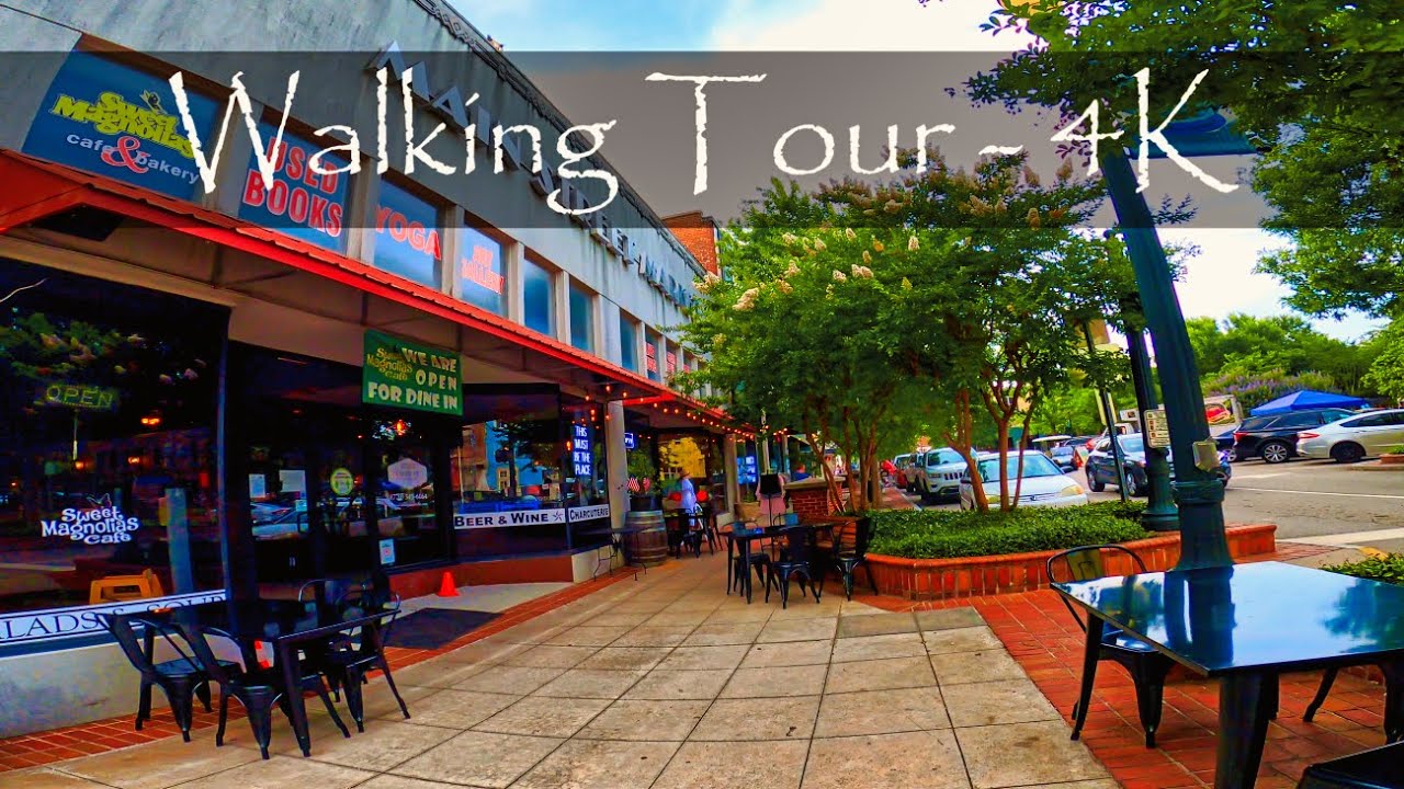 Gainesville, GA - City Walking Tour - Suburb In Georgia, USA - 4K