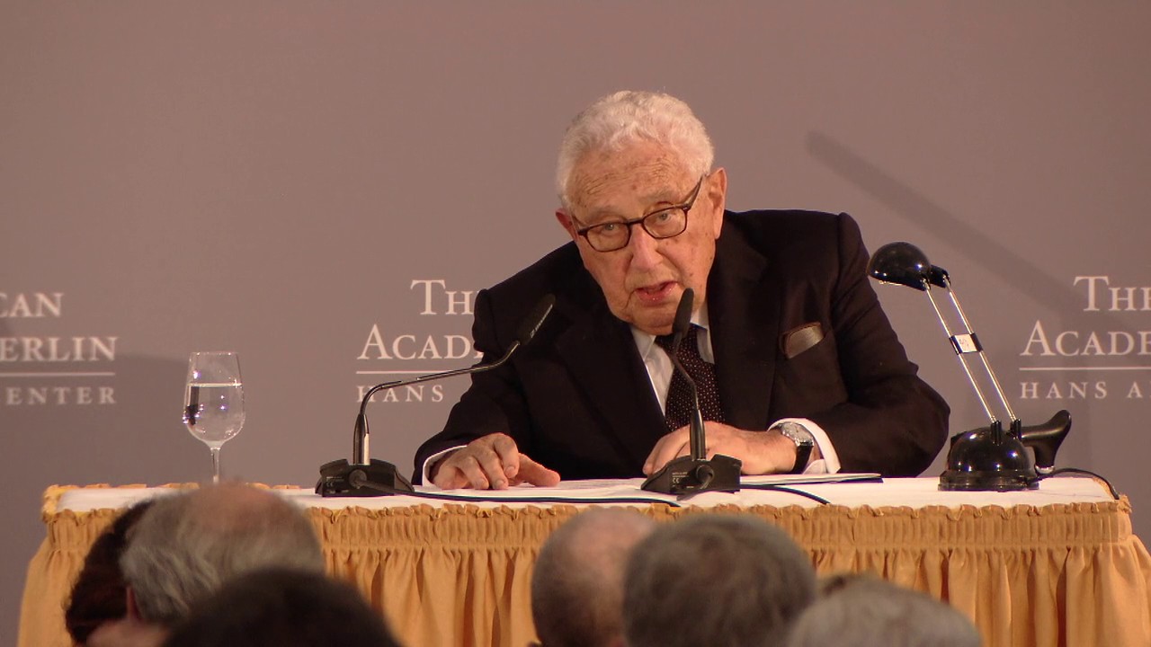 Laudation for the 2017 Henry A. Kissinger Prize