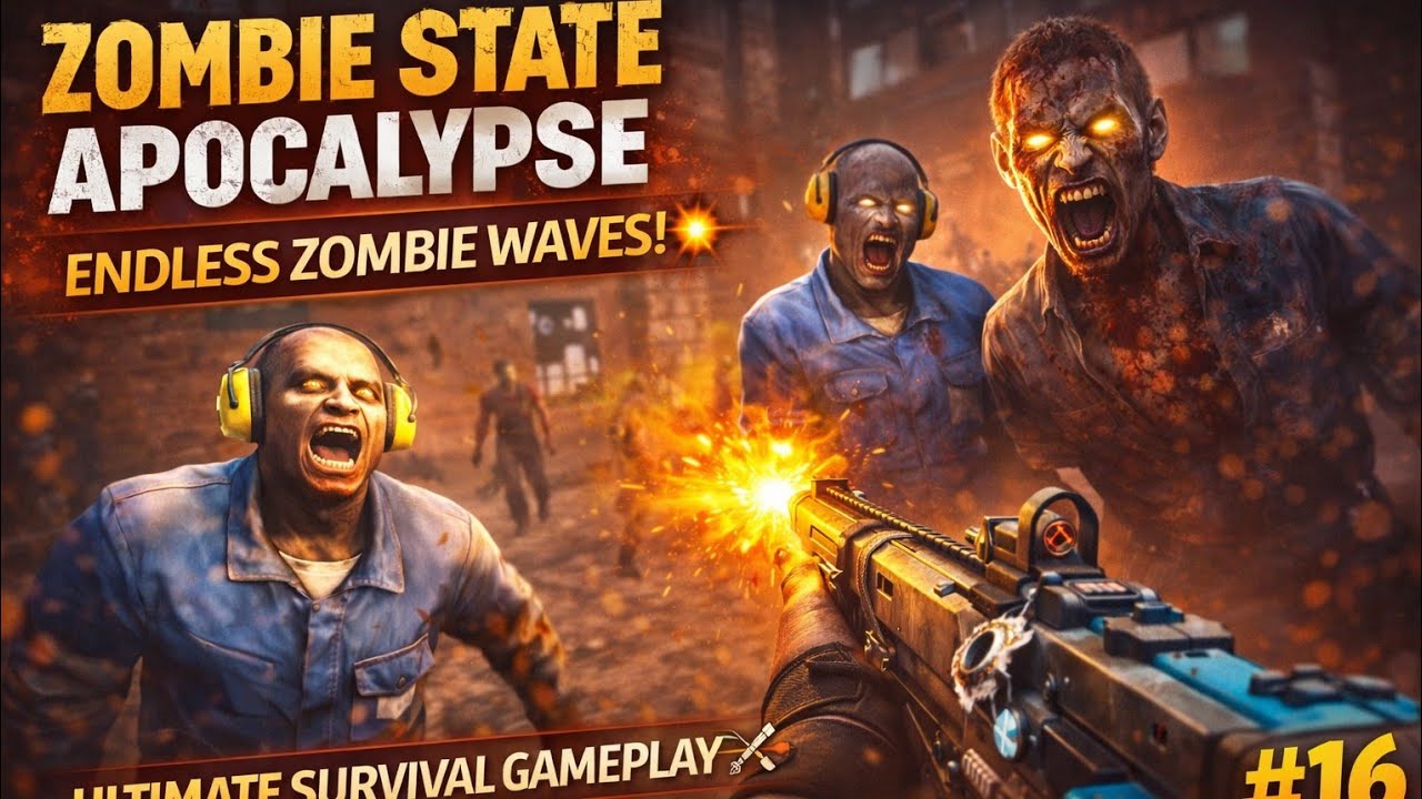Zombie State Apocalypse #16 😱 | Endless Zombie Waves! Ultimate Survival Gameplay