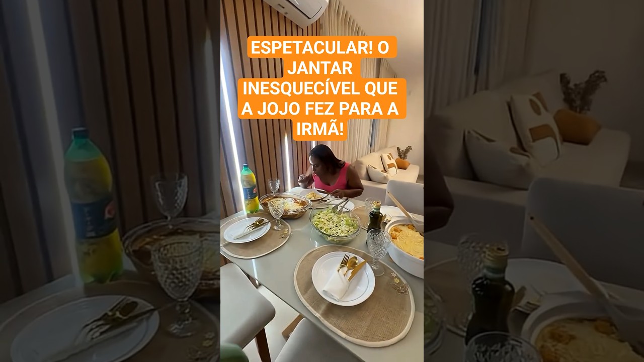 BANQUETE DE ANIVERS&Aacute;RIO! Jojo Todynho prepara jantar espetacular para a irm&atilde;! 🎂✨