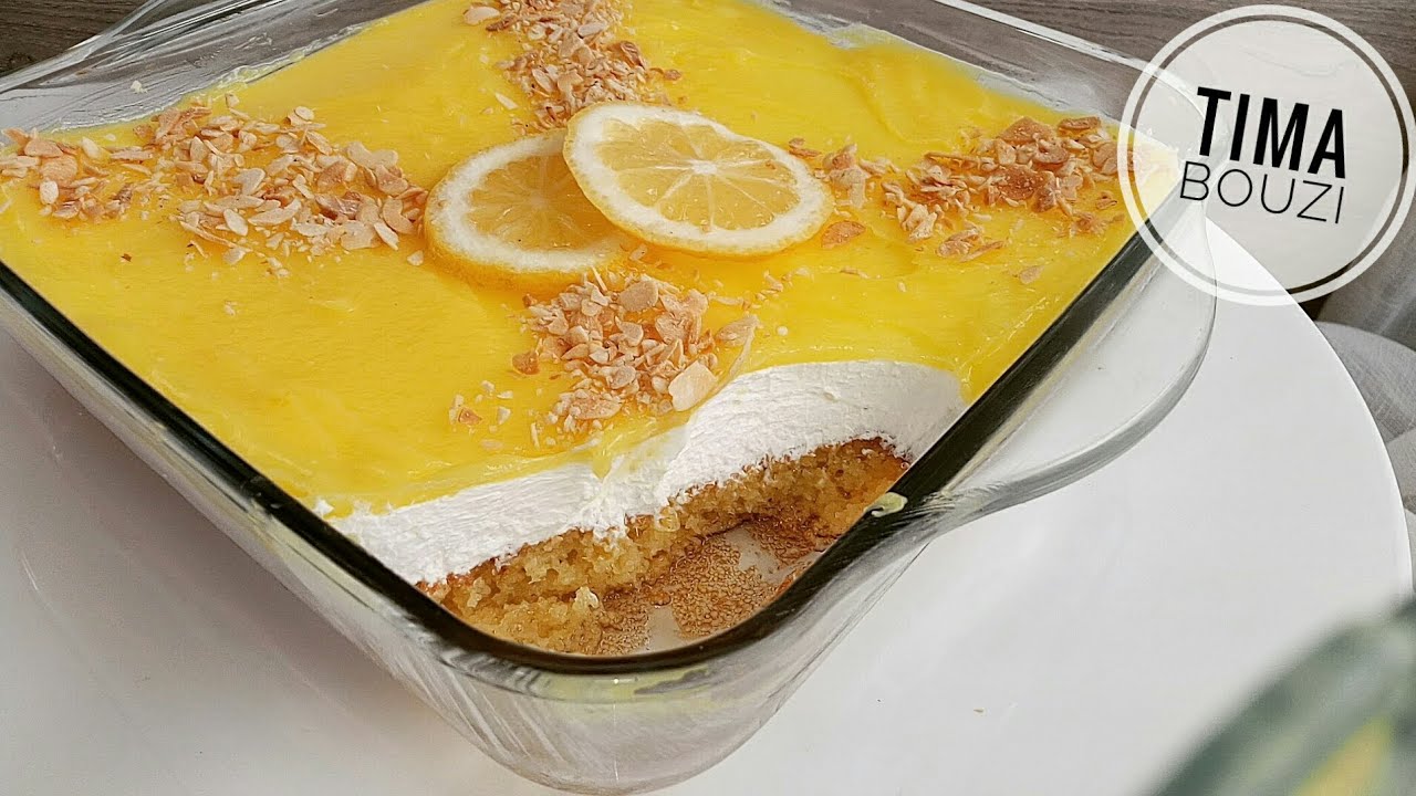 بسبوسة الليمون 🍋💯✔ نأكدلك راح تعاوديها شحال من مرة 💯✔ ولا أرووووووع